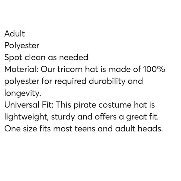 (2) UNISEX Pirate Hats - Picture 5 of 8